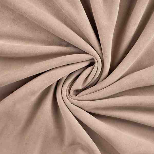 TISSU SUEDE FOURRURE MOUTON BEIGE ENVERS NATUREL