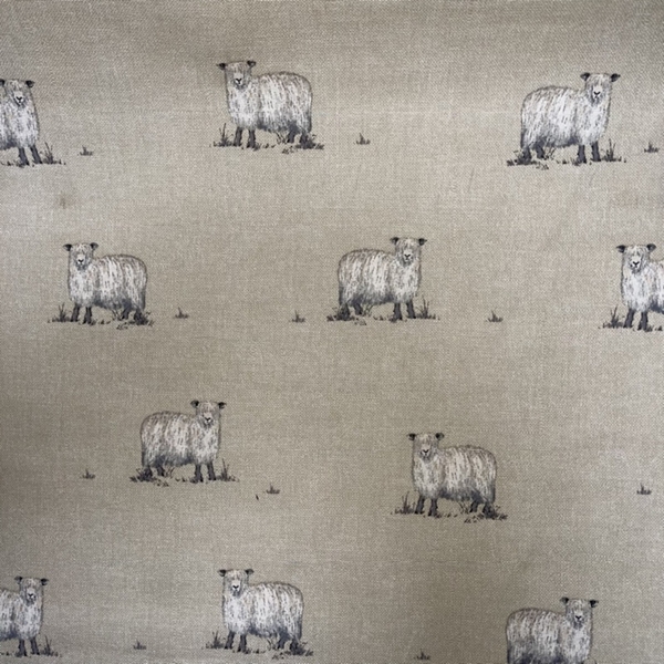 TISSU TOILE COTON MOUTON RARE BREED NATUREL