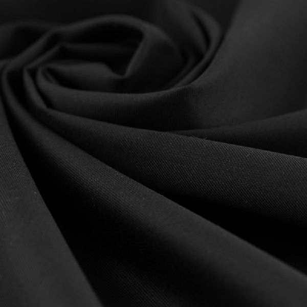 TISSU OEKO-TEX GABARDINE SERGE NOIR