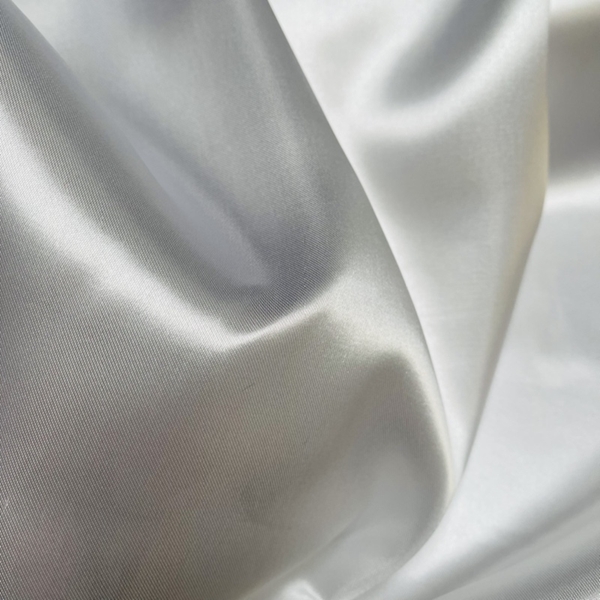 TISSU SATIN UNI BLANC