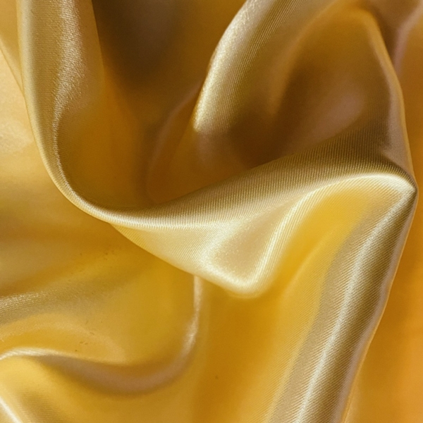 TISSU SATIN UNI JAUNE