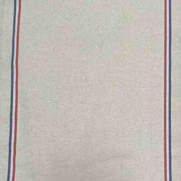 TISSU TORCHON RAYURE BLEU BLANC ROUGE