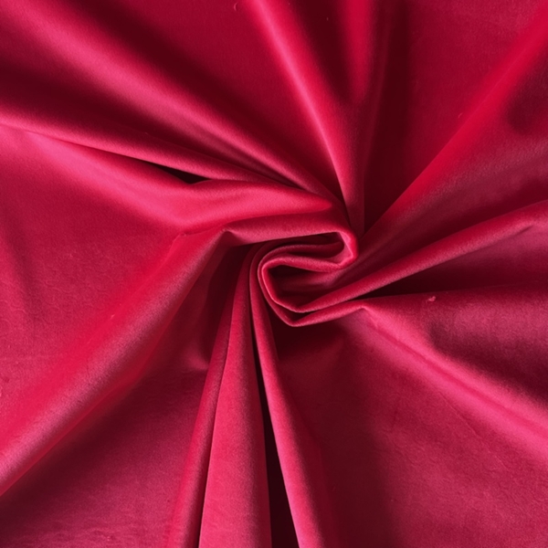 TISSU VELOURS VELVET ROUGE