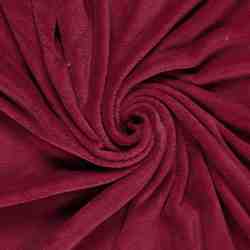 TISSU POLAIRE DOUDOU BORDEAU