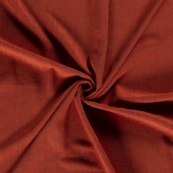TISSU TOILE FLUIDE VISCOSE LIN PAPRIKA