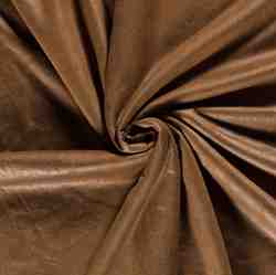 TISSU DOUBLE DOUDOU SUEDINE MARRON