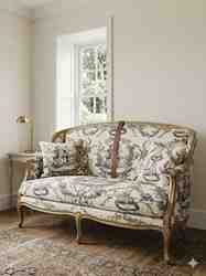 TISSU MFTA TOILE DE JOUY COLIN MAILLARD GRIS