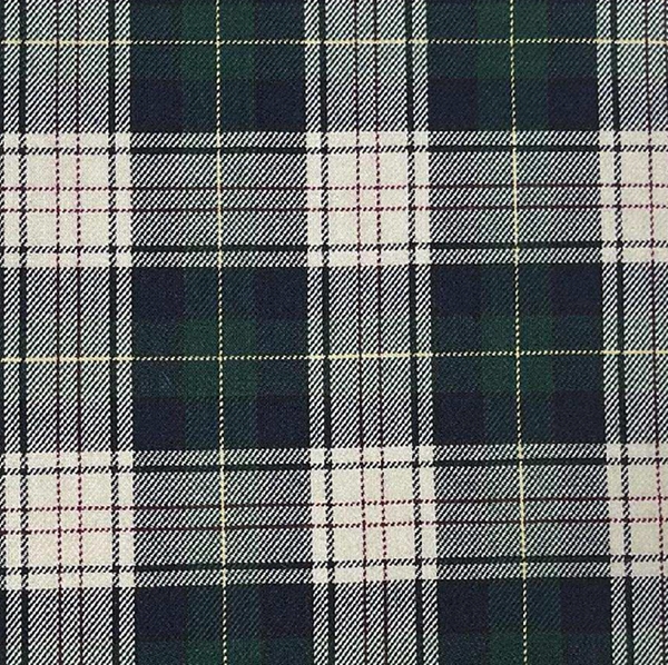 TISSU GABARDINE ECOSSAISE NOIR BLANC