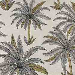 TISSU TOILE GOLDEN PALMIER OR 