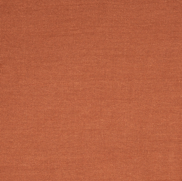 TISSU LIN NATUREL LIBECCIO ORANGE BRIQUE 