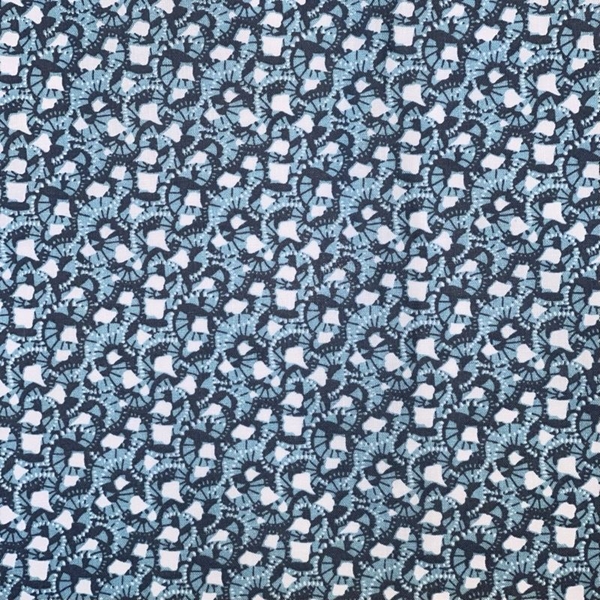 COUPON COTON EVANTAIL BLEU 1M50 X 1M40