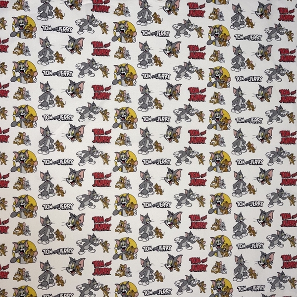 TISSU COTON TOM ET JERRY 