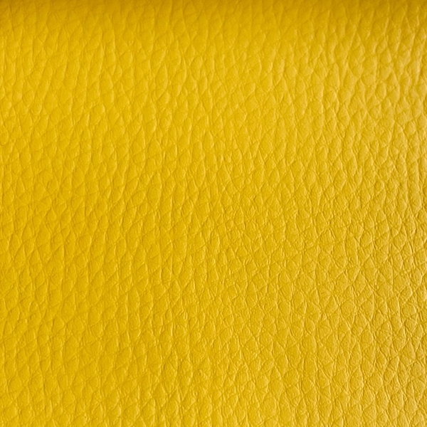 TISSU SIMILI CUIR JAUNE COLZA POUR TETE DE LIT