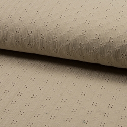 TISSU DOUBLE GAZE BAMBINO BRODE BIEGE