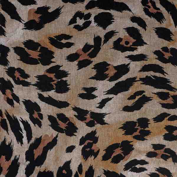 TISSU CHEMISIER IMPIRME LEOPARD