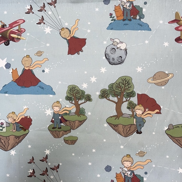 TISSU TOILE PANAMA LE PETIT PRINCE