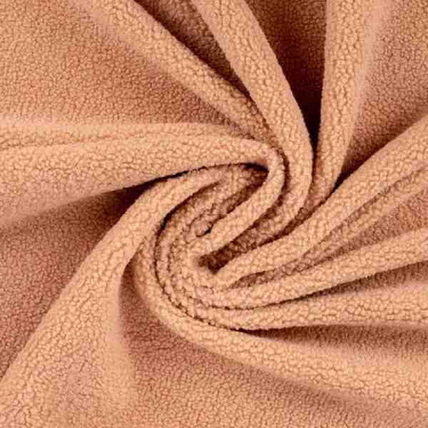 TISSU SHERPA IMITATION MOUTON CAMEL
