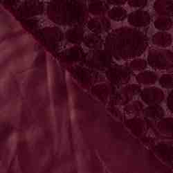 TISSU TOUT DOUX FOURRURE PASTILLE BORDEAUX