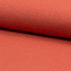 TISSU COTON UNI OEKO-TEX ORANGE CORAIL