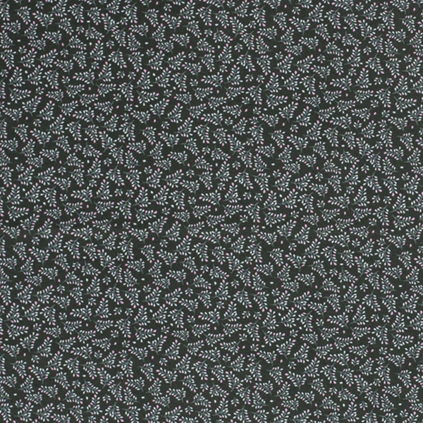TISSU COTON IMPRIME AGATHE FLEUR BLEU