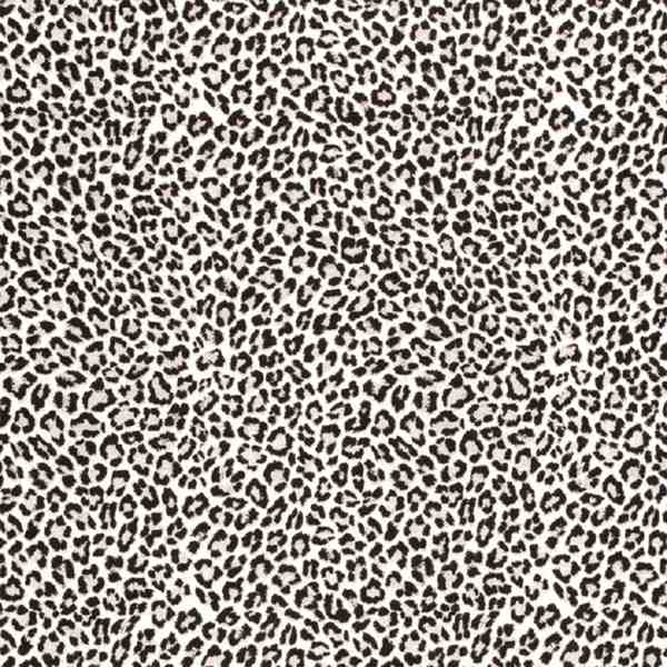 TISSU CREPON VISCOSE LEOPARD NOIR BLANC