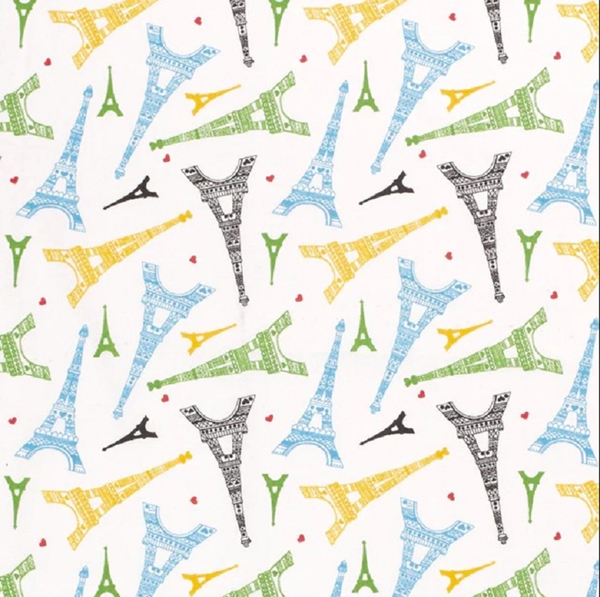 TISSU COTON TOUR EIFFEL PARIS INSPIRATION JO