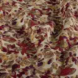 TISSU VISCOSE IMPRIM FLORAL FOND LIN