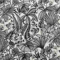 TISSU MFTA COTON JAVA BLANC NOIR