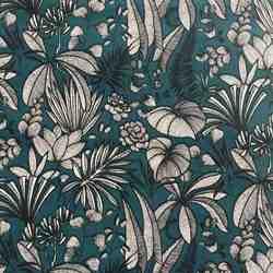 TISSU MFTA COTON JAVA BLEU OCEAN