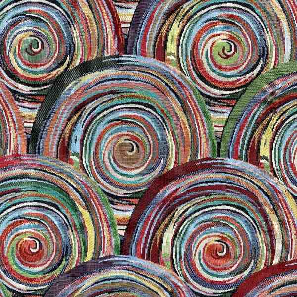TISSU JACQUARD MFTA TOURBILLON MULTICOLORE