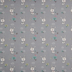 COTON OEKO-TEX LAPIN GRIS