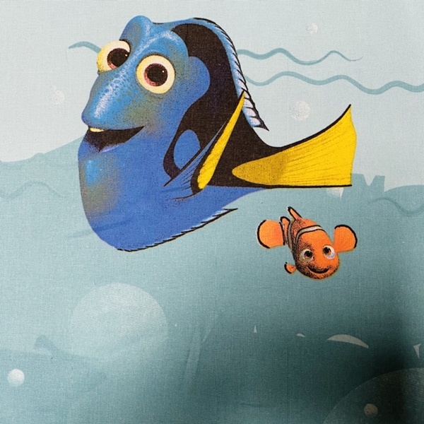 TISSU COTON DISNEY NEMO ET DORY