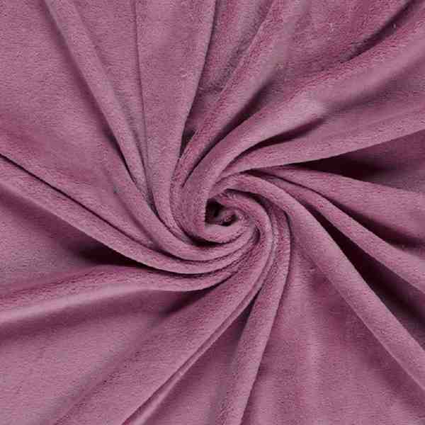 TISSU POLAIRE DOUDOU VIEUX ROSE