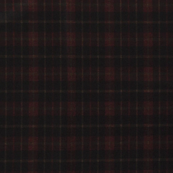 TISSU MILANO ECOSSAIS BORDEAUX NOIR