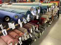 TISSU VICHY CARREAUX VERT BLANC 