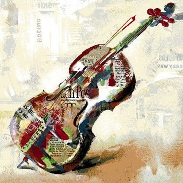 TAPISSERIE VIOLONCELLE 65X70 CM