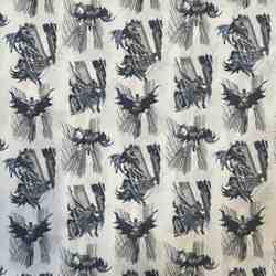 TISSU COTON IMRPIME HEROS BATMAN