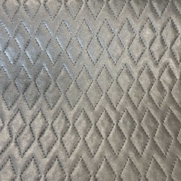 TISSU SIMILI CUIR PIQUE EFFET MATELASSE TAUPE