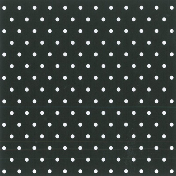 COUPON 3 METRES COTON POIS NOIR BLANC