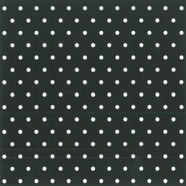 COUPON 3 METRES COTON POIS NOIR BLANC