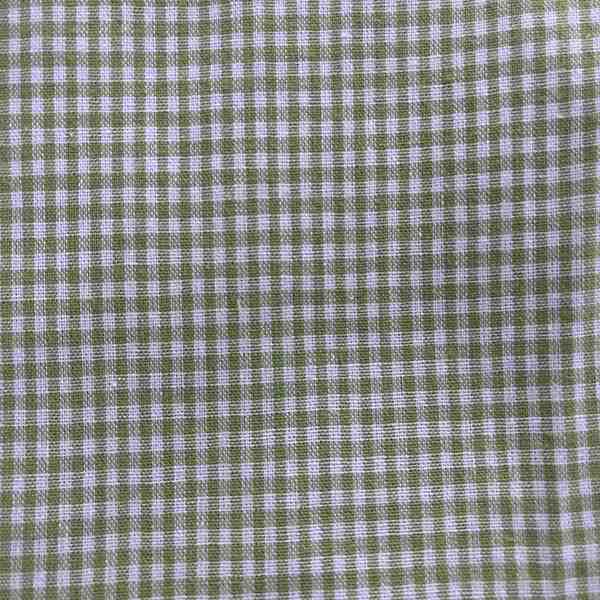 COUPON 140X55CM VICHY VERT ET BLANC 