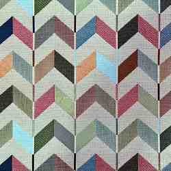 TISSU JACQUARD FLECHE MULTICOLORE