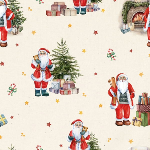 TISSU NOEL COTON CADEAUX MULTI