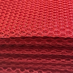 TISSU FILET MESH POLYESTER ROUGE