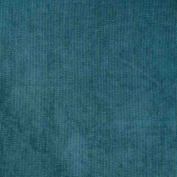TISSU VELOURS COTELE BLEU VERT CANARD