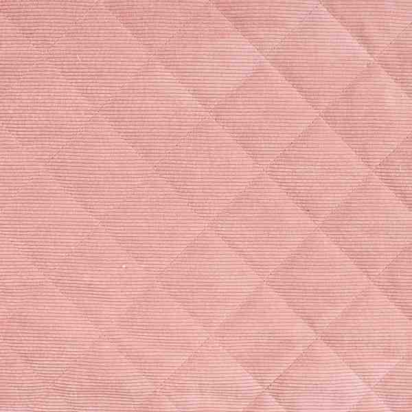 TISSU VELOURS MATELASSE IMITATION MOUTON ROSE