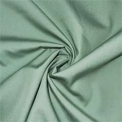 TISSU POPELINE COTON GOTS OEKO-TEX VERT AMANDE
