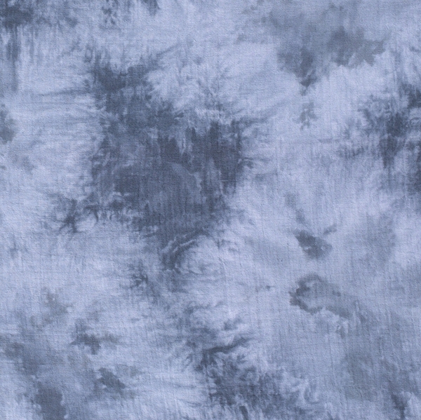 TISSU DOUBLE GAZE TYE AND DYE OEKO-TEX BLEU JEAN