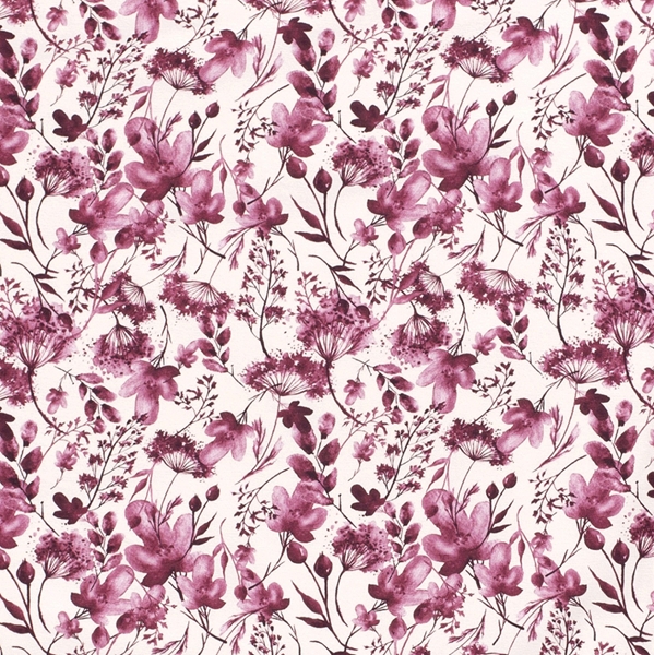 TISSU JERSEY IMPRIME DIGITAL GOTS OEKO-TEX ROSIER