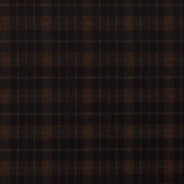 TISSU MILANO ECOSSAIS OCRE NOIR